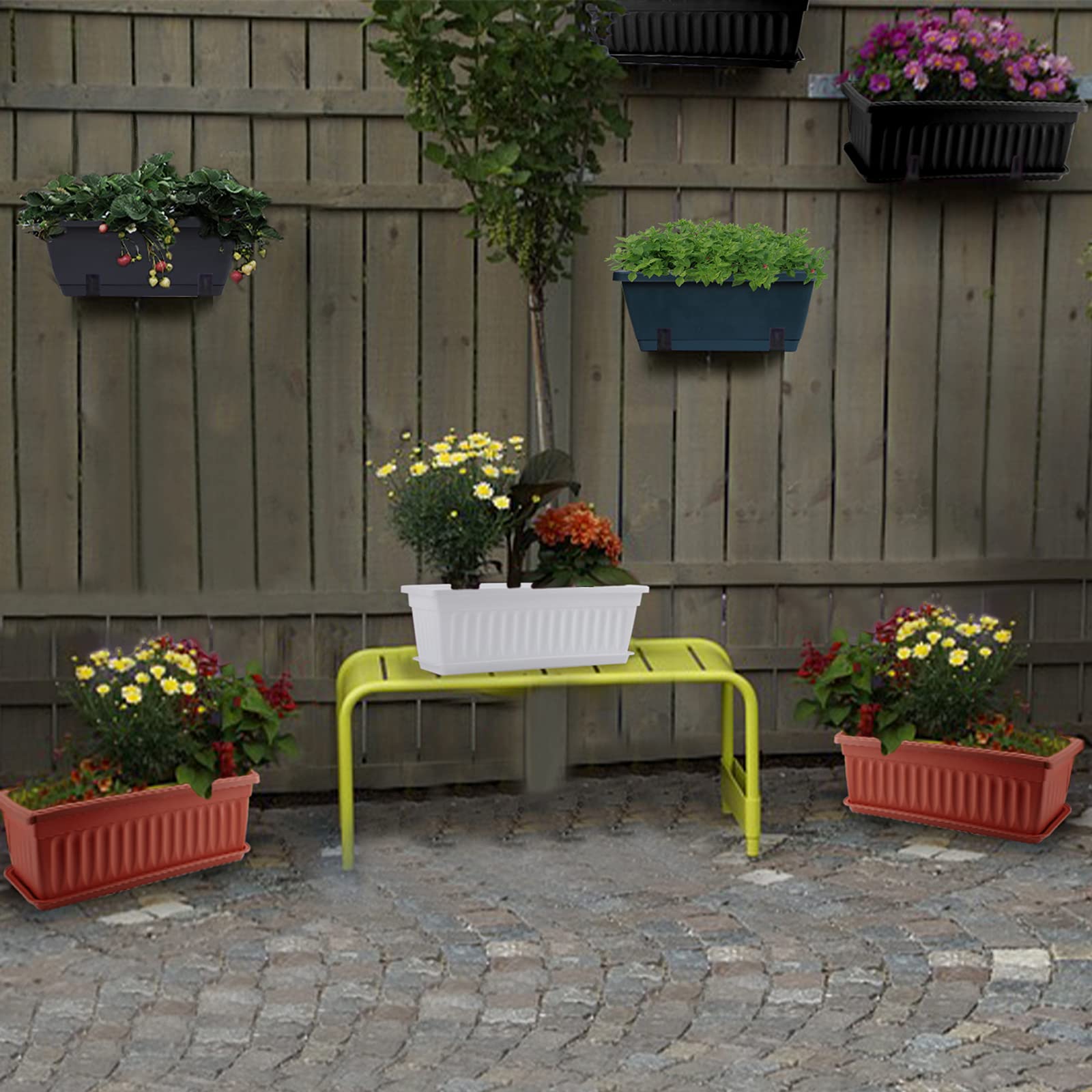 GREANER 3-pack planters ideal for herbs, flowers, and small vegetables