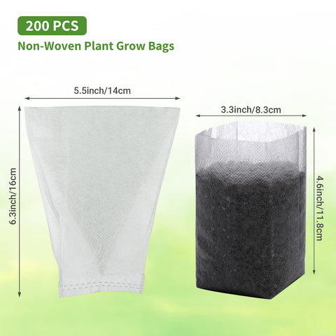 GREANER plant bags enable easy transplant without removing the bag.