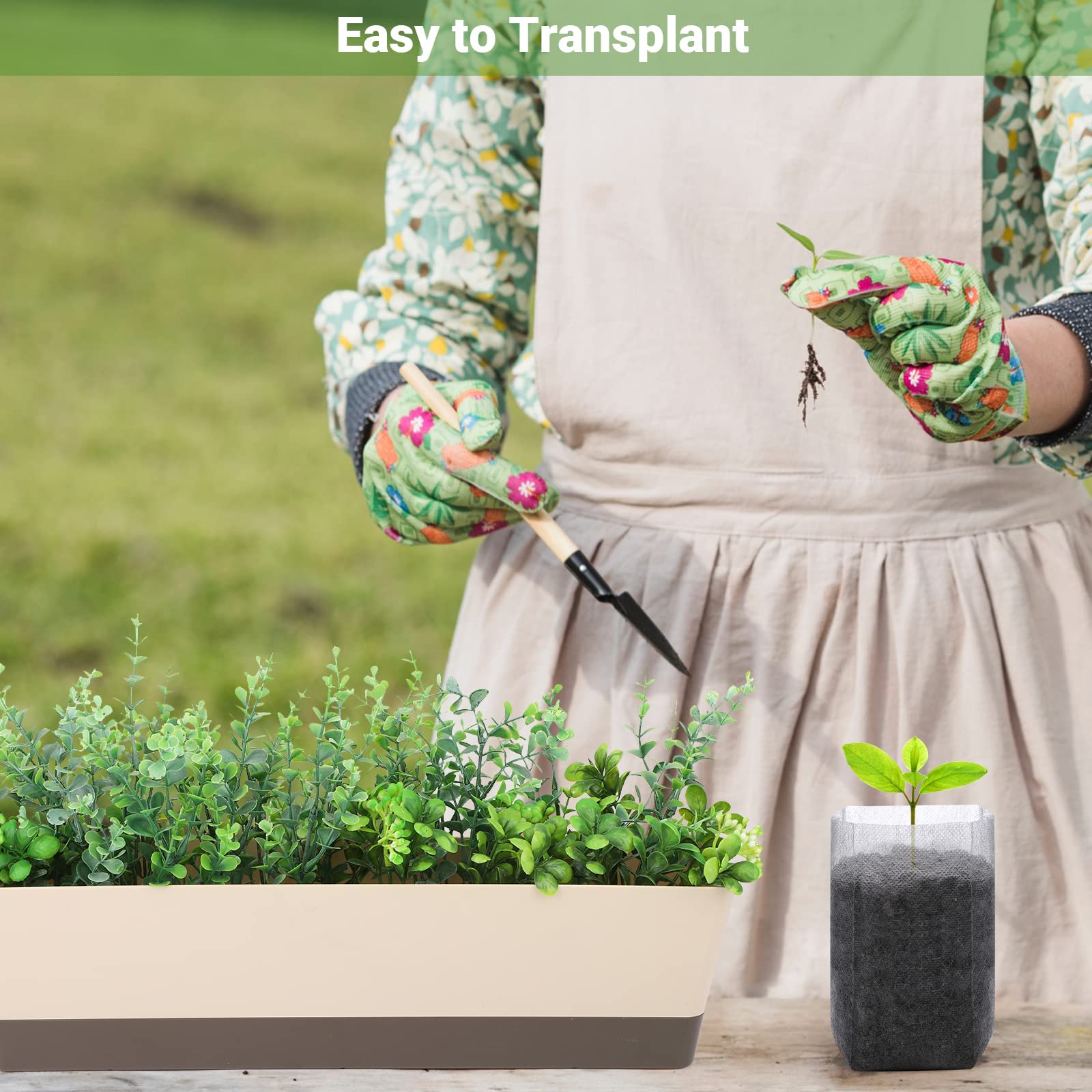 GREANER seedling bags designed for versatile indoor outdoor use.
