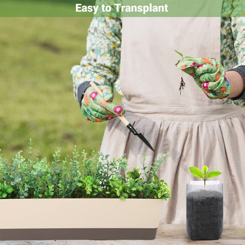 GREANER seedling bags designed for versatile indoor outdoor use.
