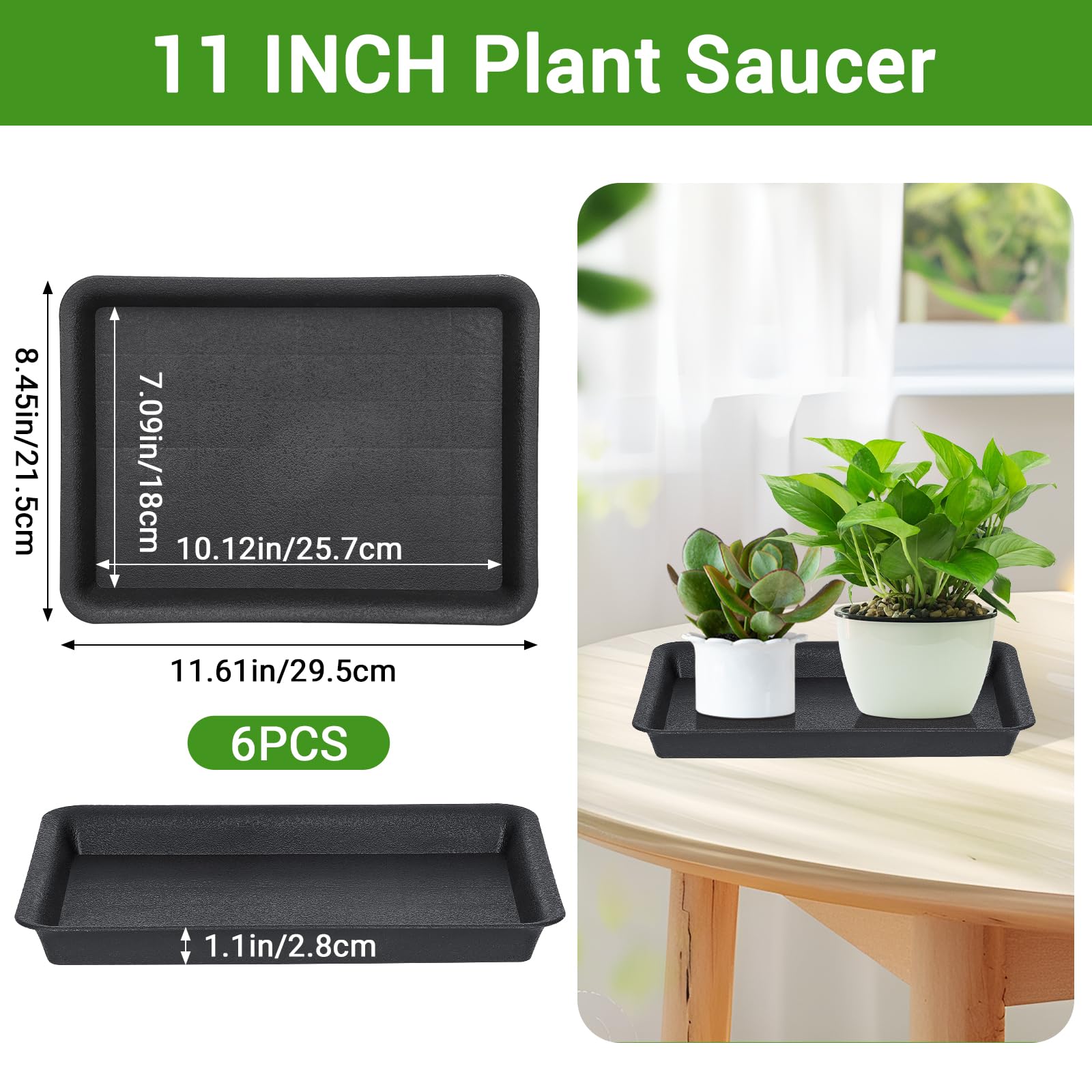 GREANER six-pack plant trays organized for a tidy indoor setup.