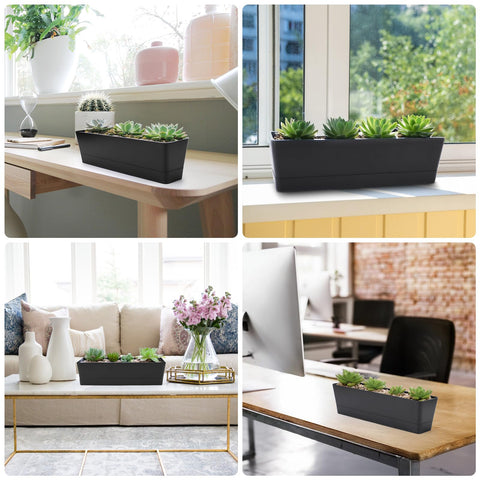 GREANER indoor-outdoor planter suitable for balconies and windowsills year-round.