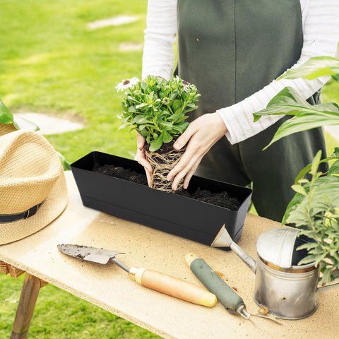GREANER window box planter for kitchens, desks, or patios with compact footprint.
