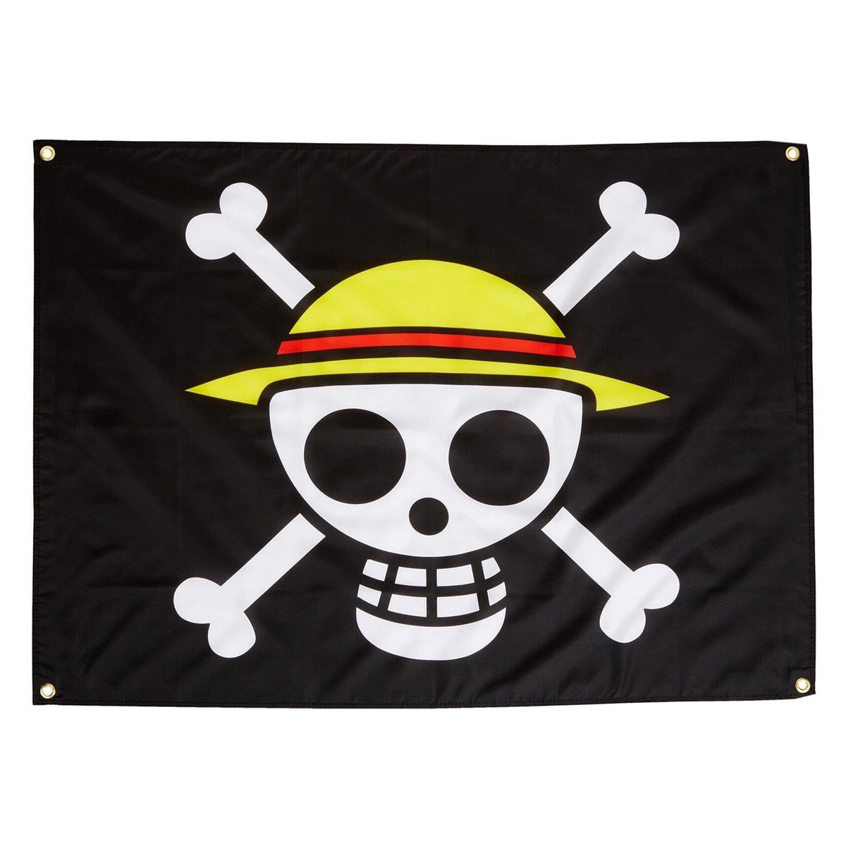 Great Eastern One Piece flag featuring Luffy's straw hat for wall display.