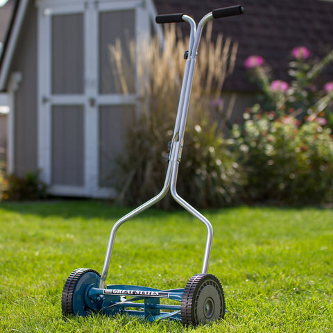 Great States 204-14 uses scissor-action cut for clean grass edges.