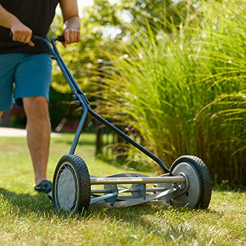 Great States 415-16 reel mower height adjustment for clean lines.