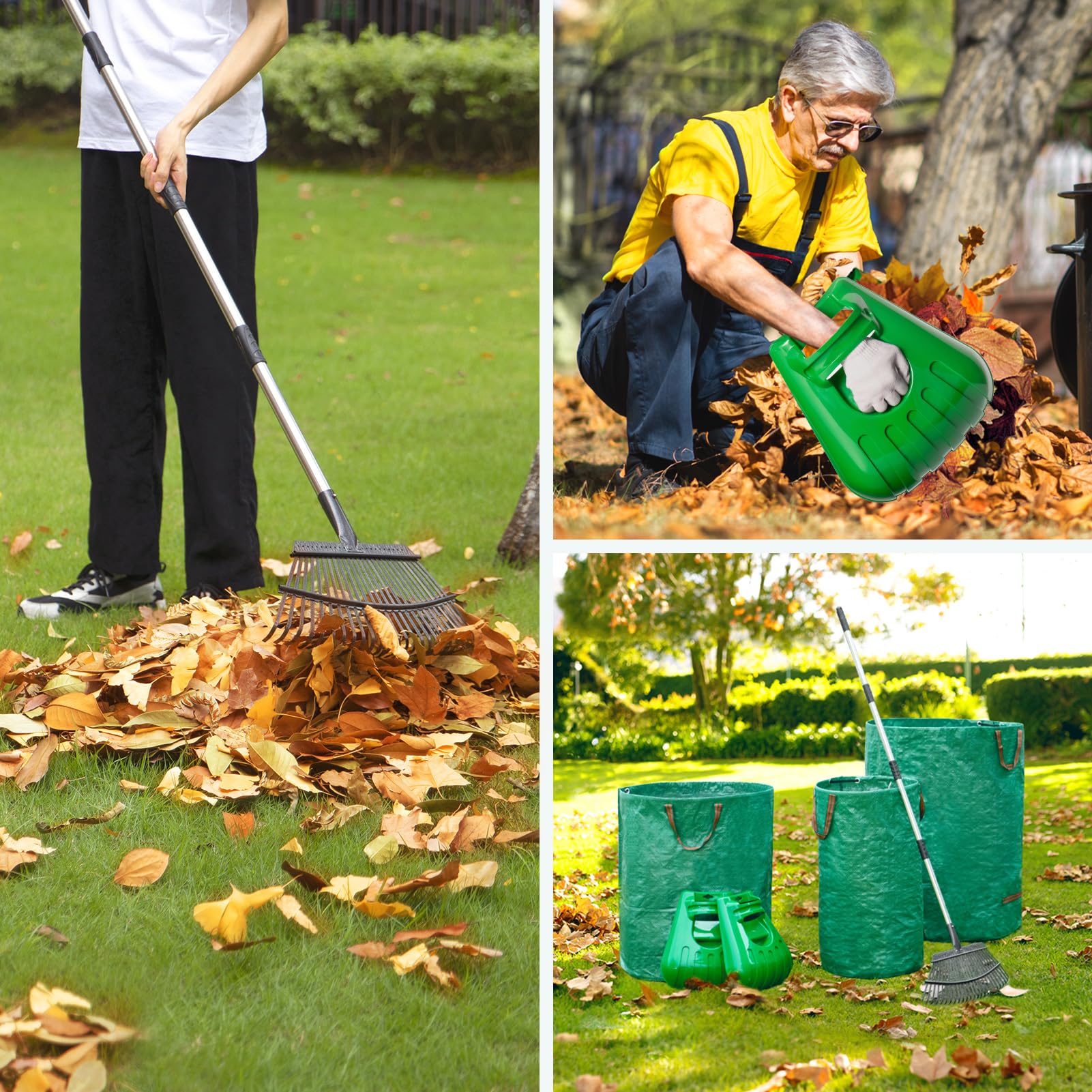 GreatBuddy easy assembly leaf rake for fast setup