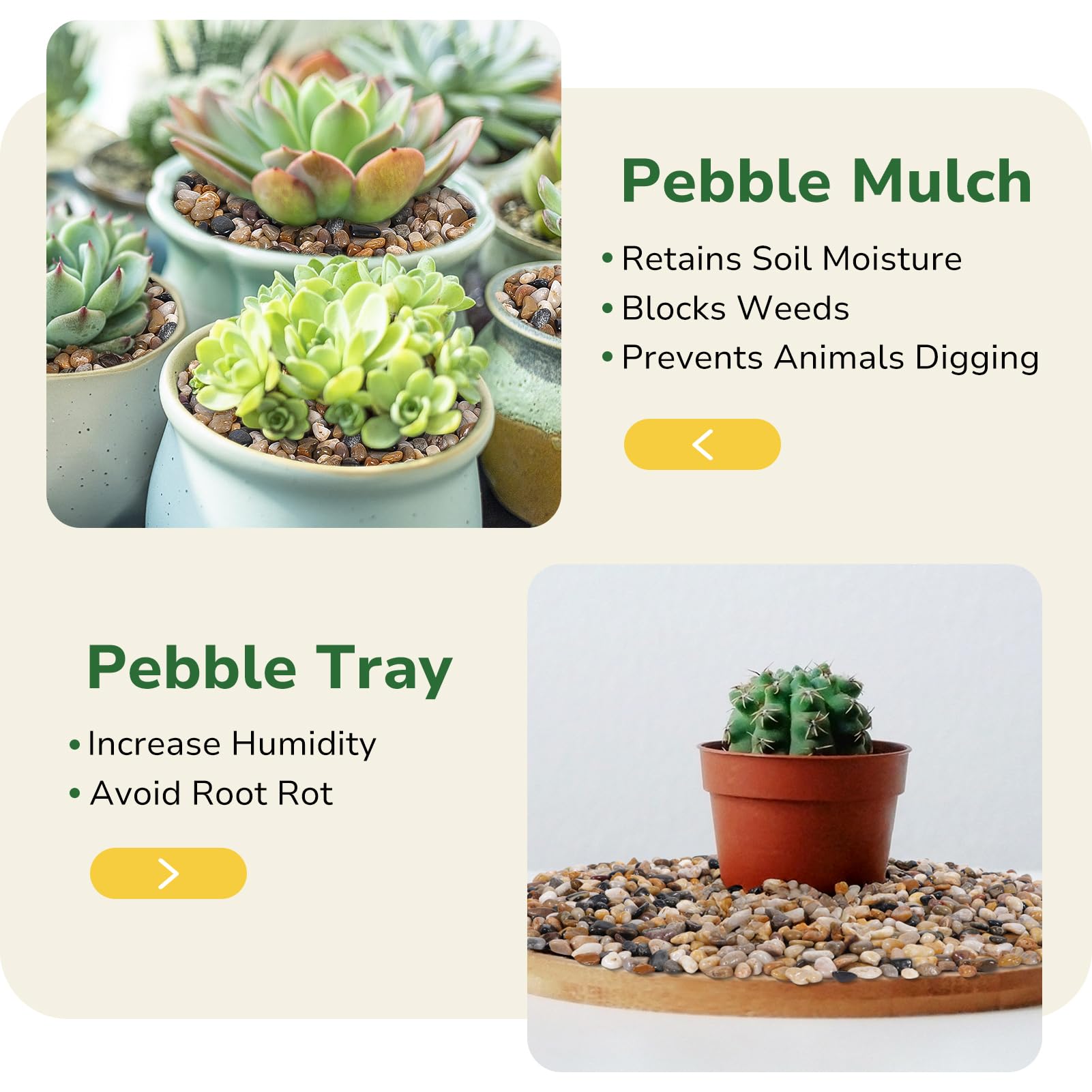 GreatBuddy garden decor river rocks elevate outdoor spaces with natural texture.