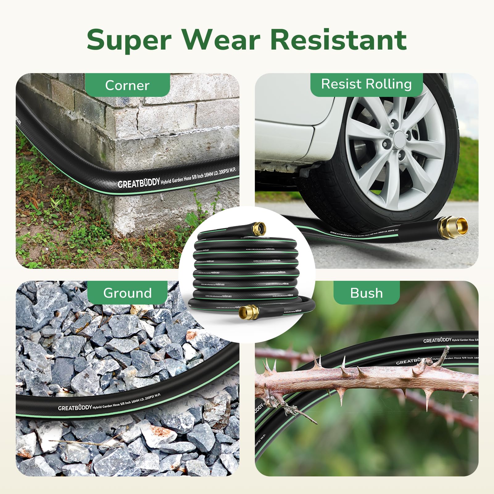 GreatBuddy ultra-lightweight hose for easy handling and transport