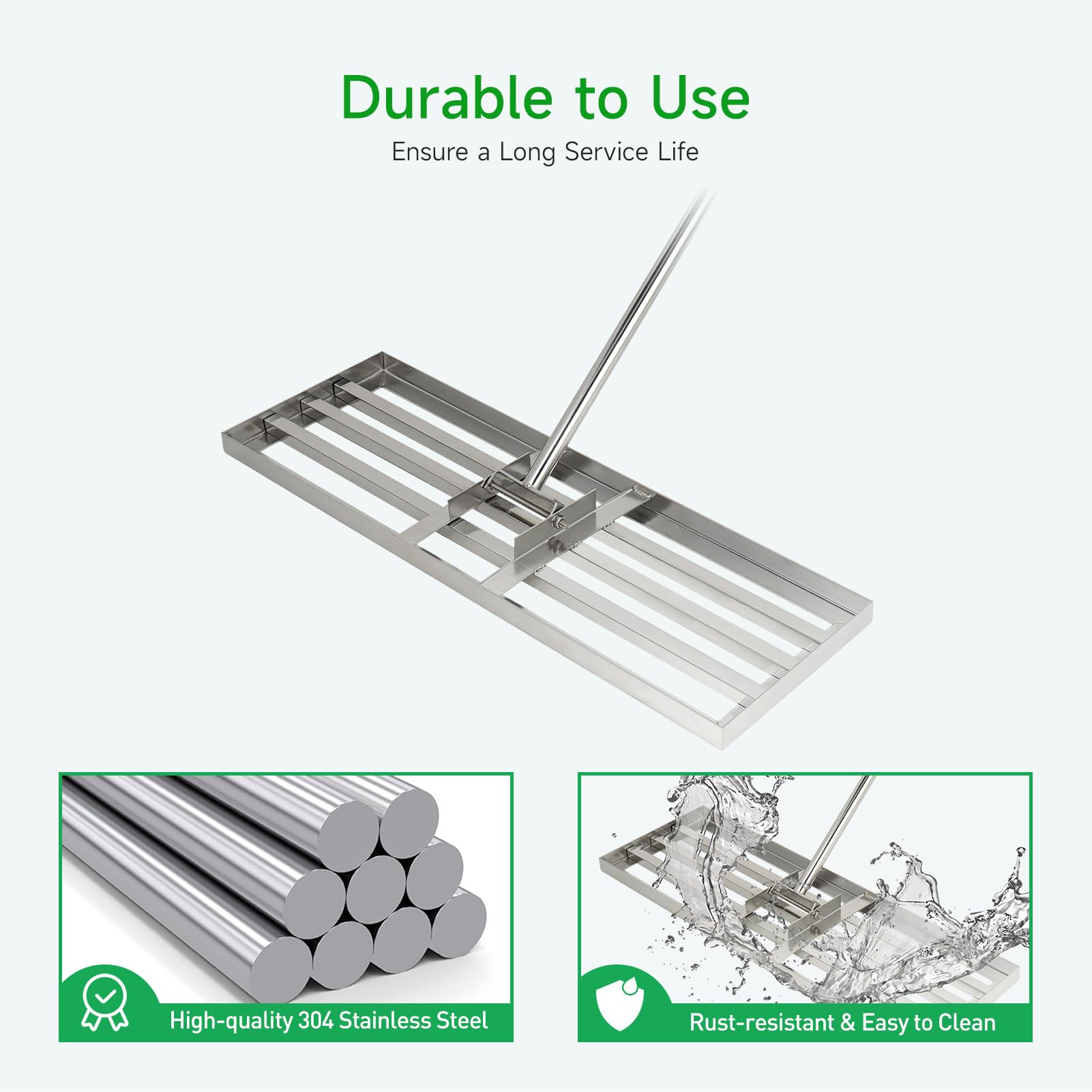 GreatBuddy 304 stainless steel construction resists rust and lasts
