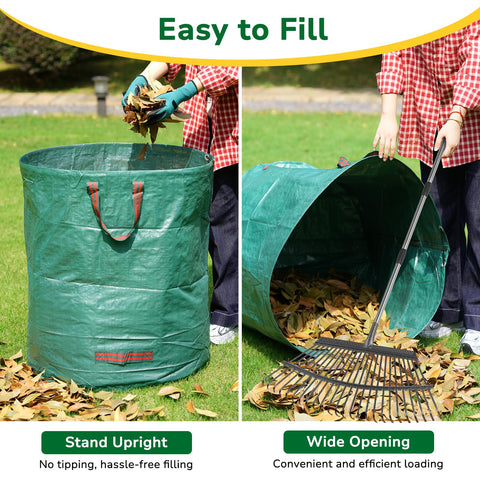 GreatBuddy bag features strong double-stitched handles for lifting heavy debris.