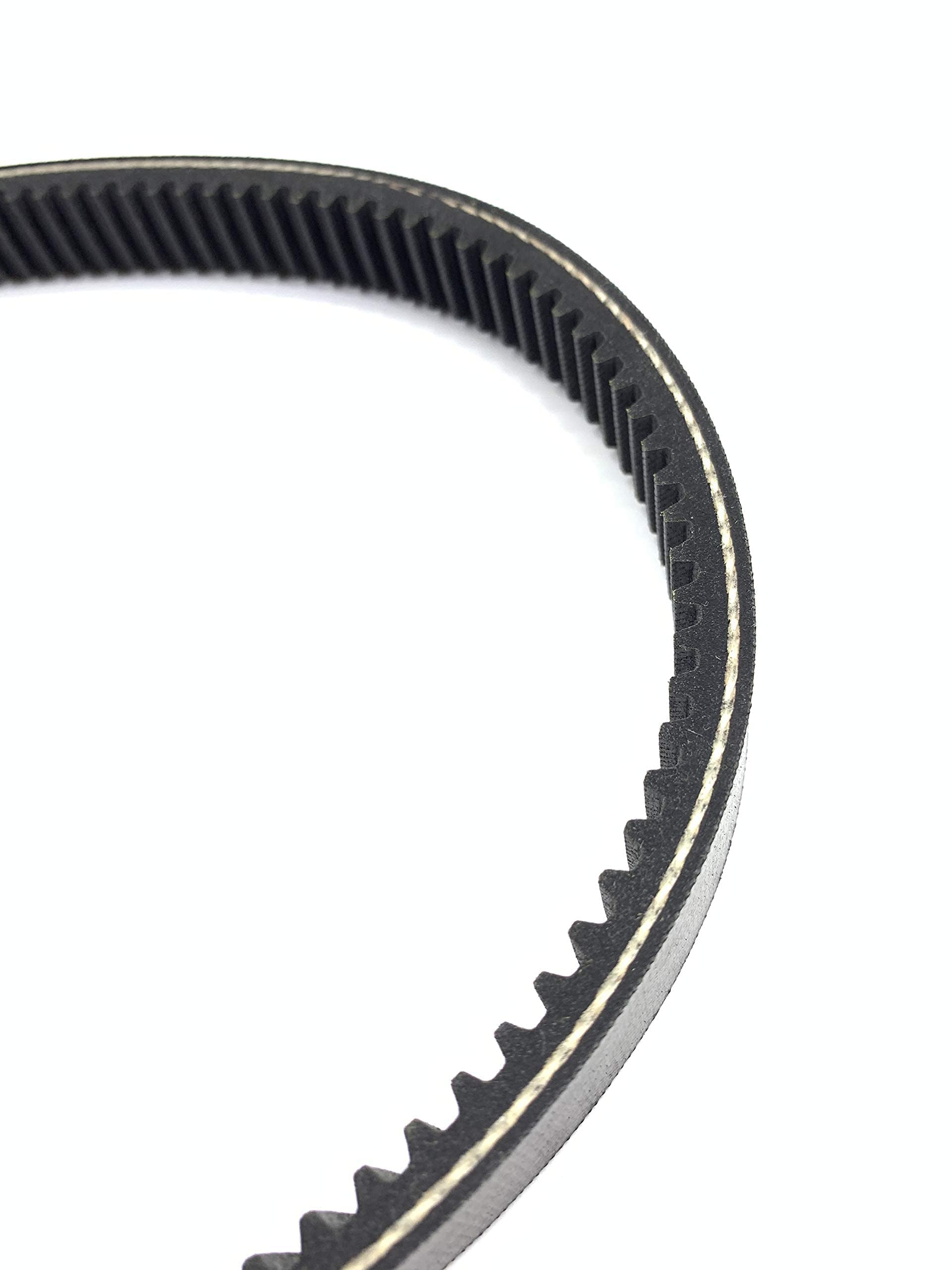 Greatshow belt mounting view illustrating secure fit within the transaxle assembly.
