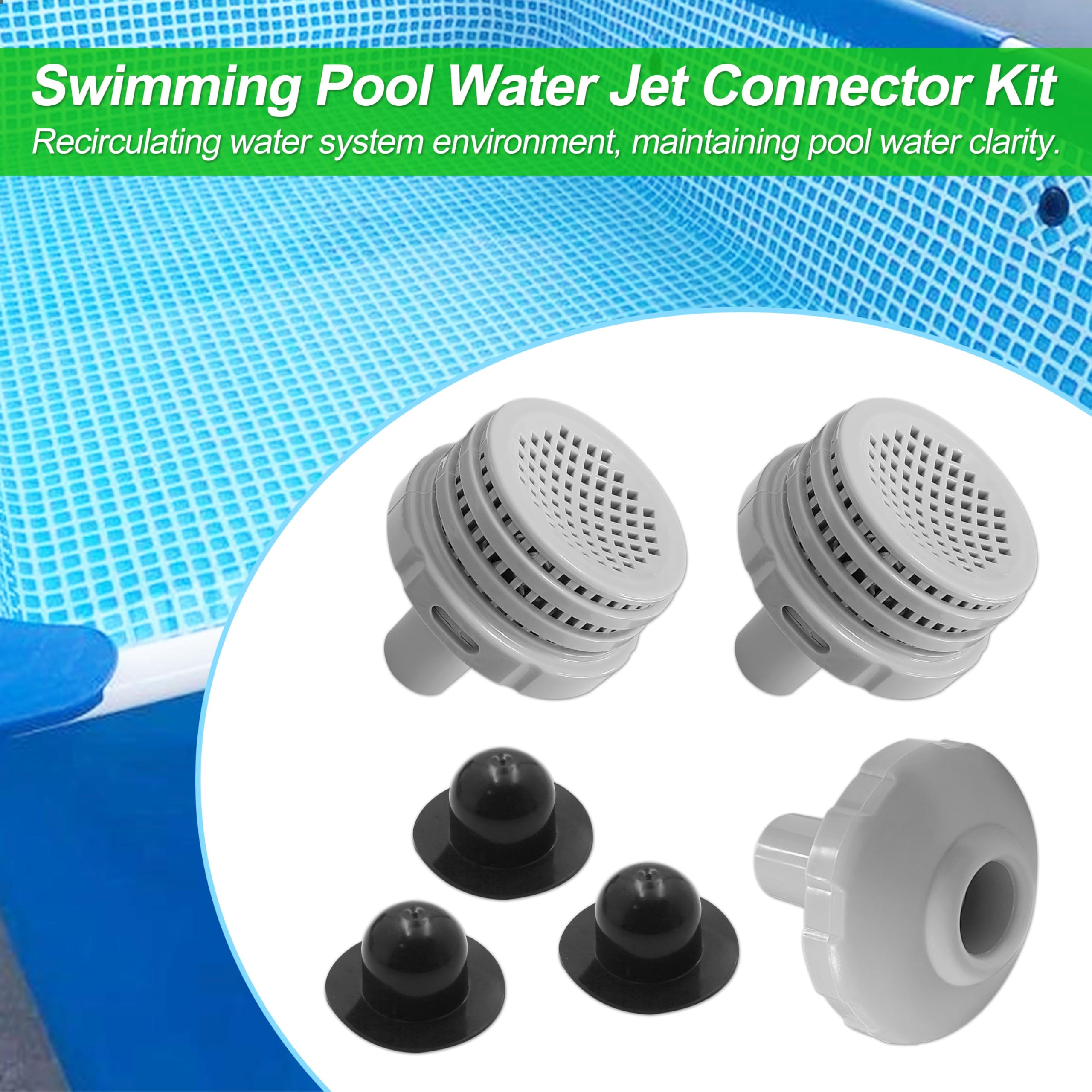 GREATUS complete kit supports quick, tool-free installation for above-ground pools.