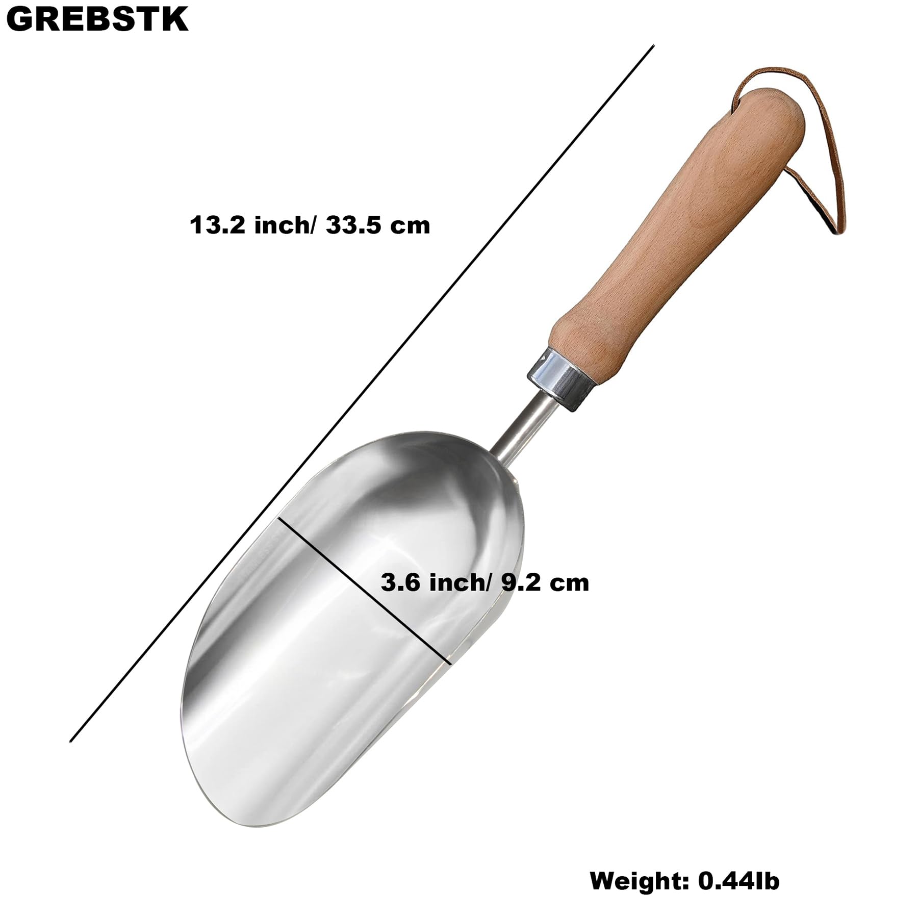 GREBSTK beech handle provides ergonomic grip for comfortable extended use.