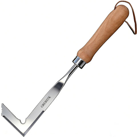 GREBSTK crack weeder blade closeup shows sharp rust resistant steel for tight spaces