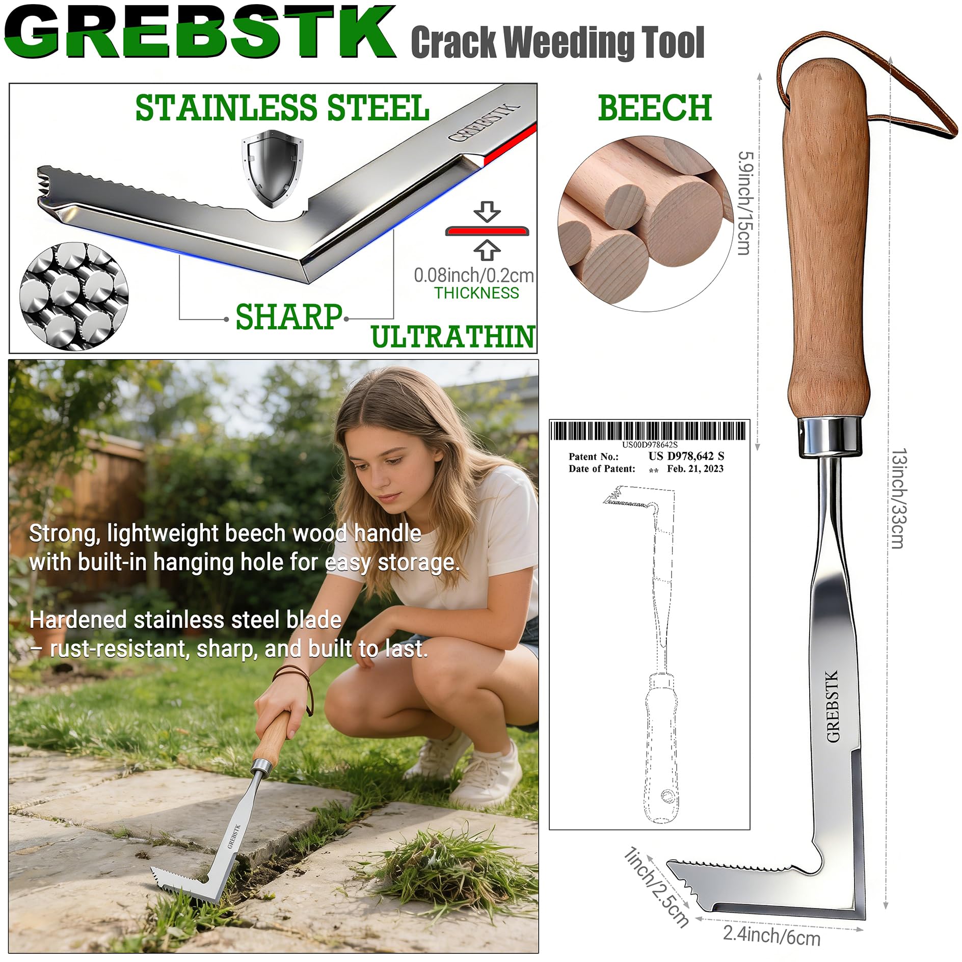 GREBSTK crevice between pavers demonstrates precise penetration without surface damage