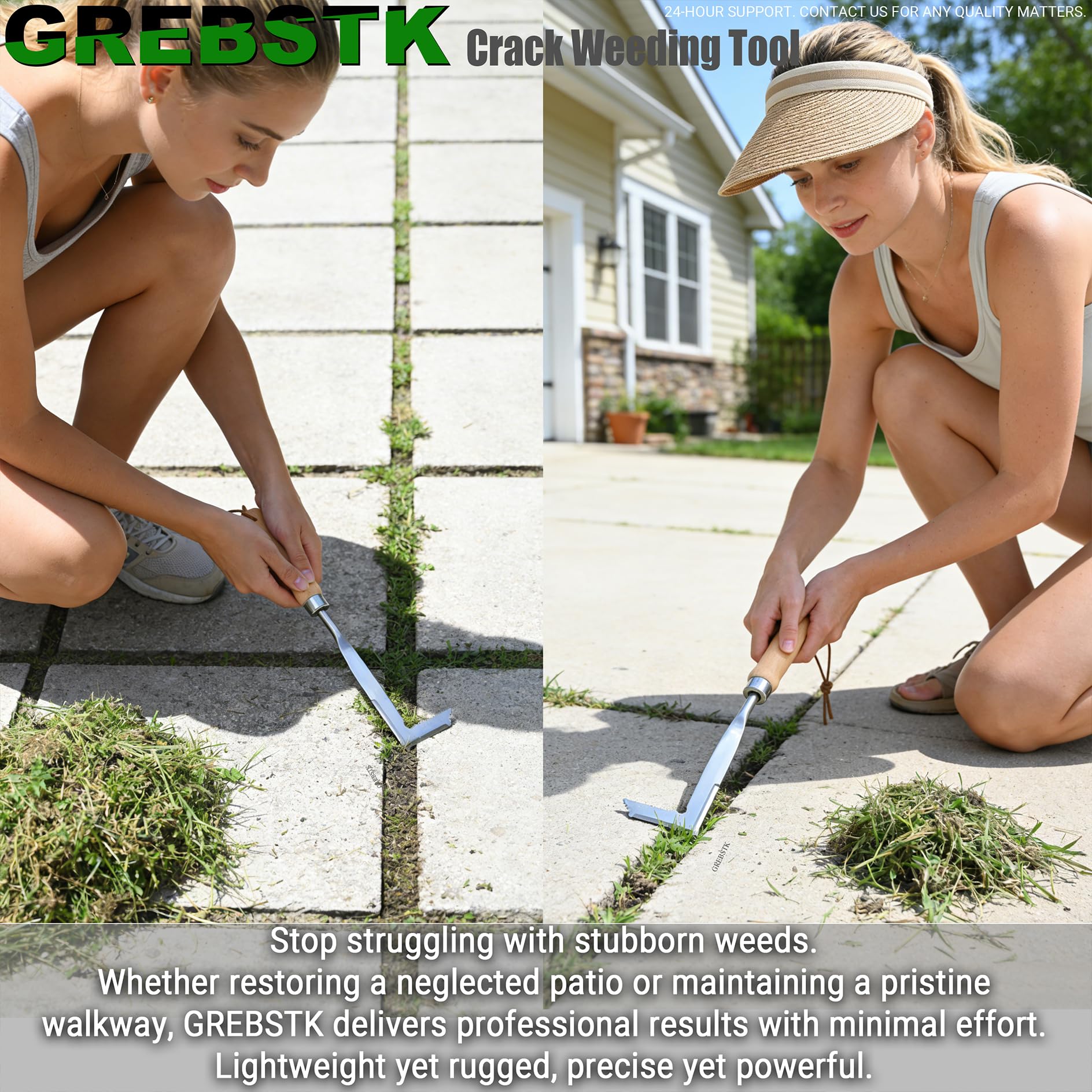 GREBSTK tool with hanging hole for easy garage storage.