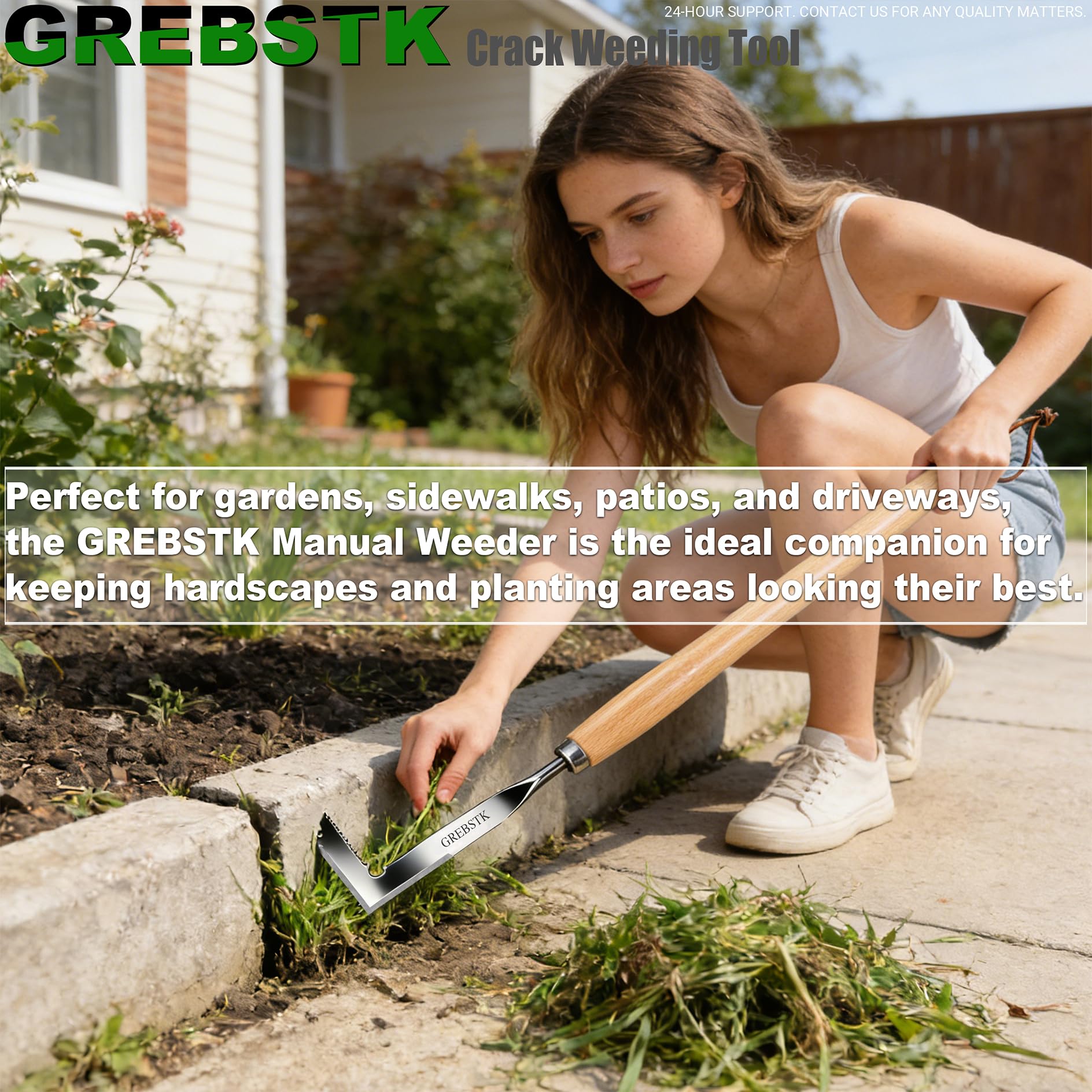 GREBSTK lightweight design reduces fatigue during long weeding sessions