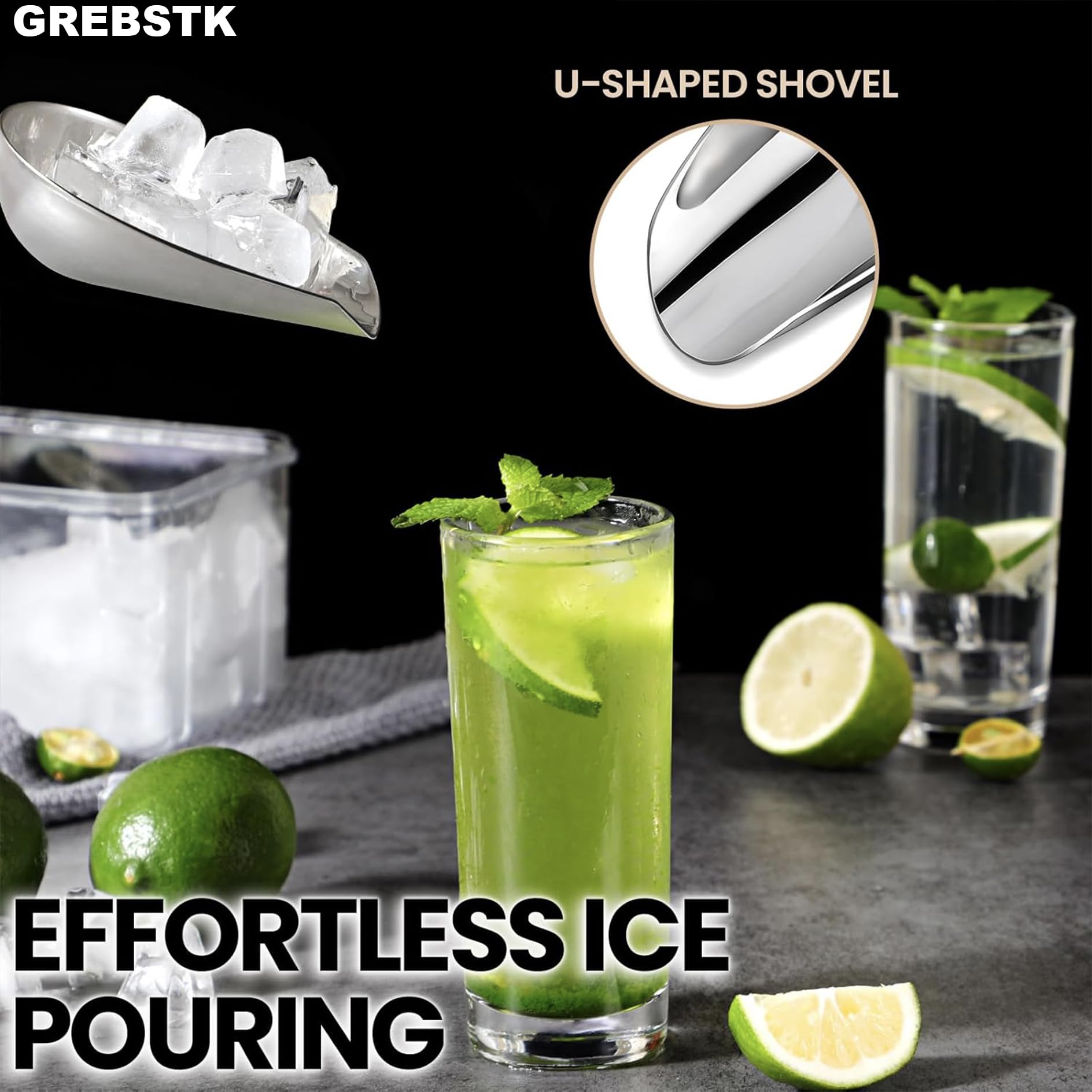 GREBSTK perforated handle design enables easy storage after tasks.