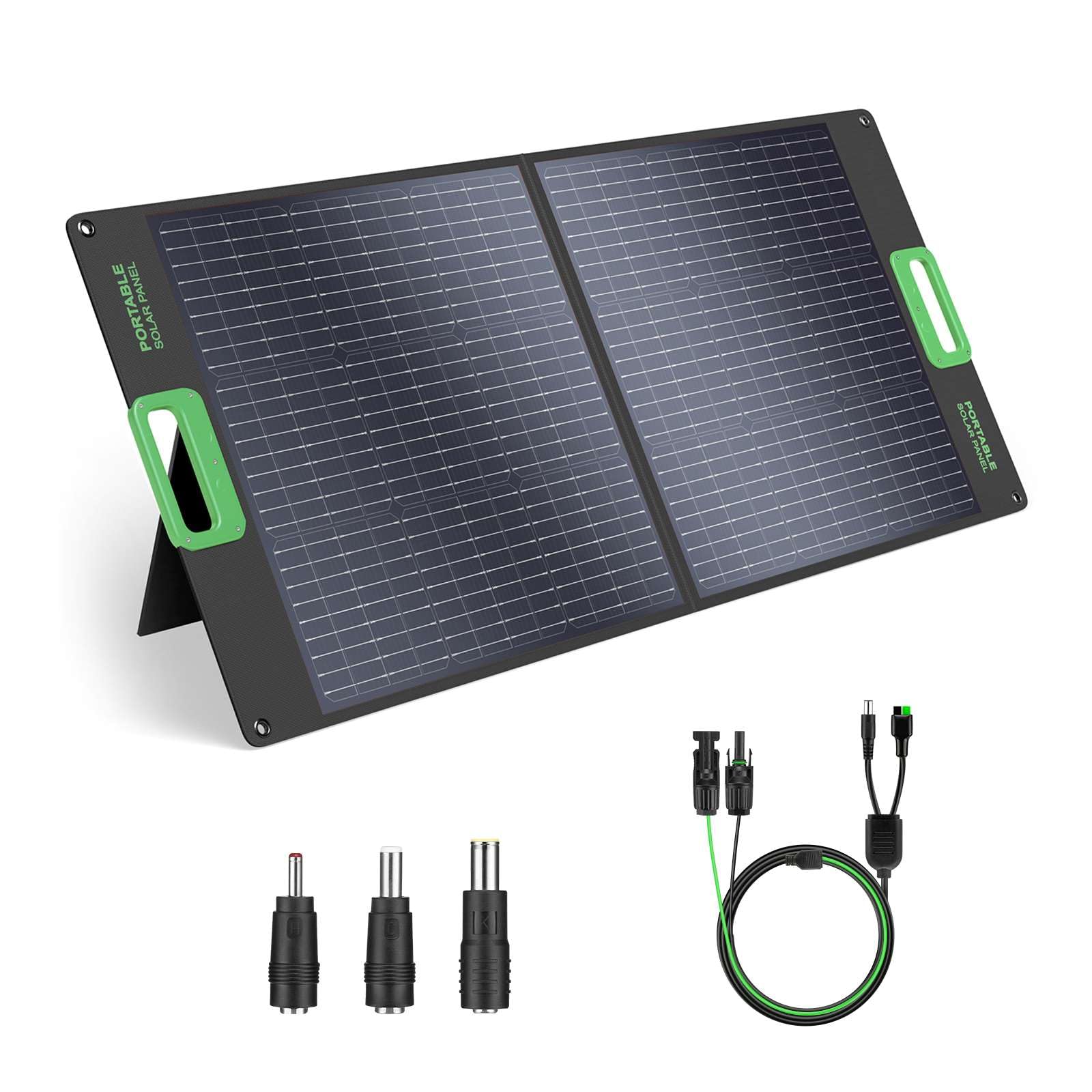 GRECELL 100W foldable solar panel for off-grid charging on the go