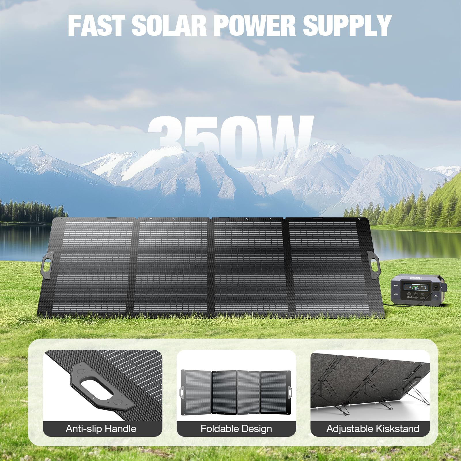 GRECELL 350W with XT60 and Anderson outputs for versatile power connections.
