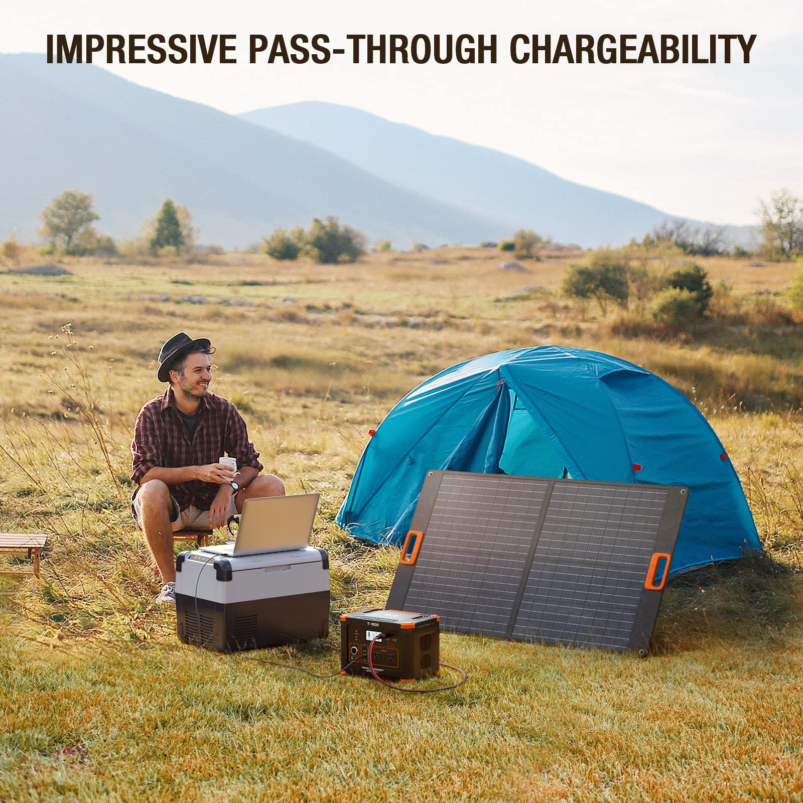 GRECELL 519Wh battery inside delivers reliable, quiet power for campsites