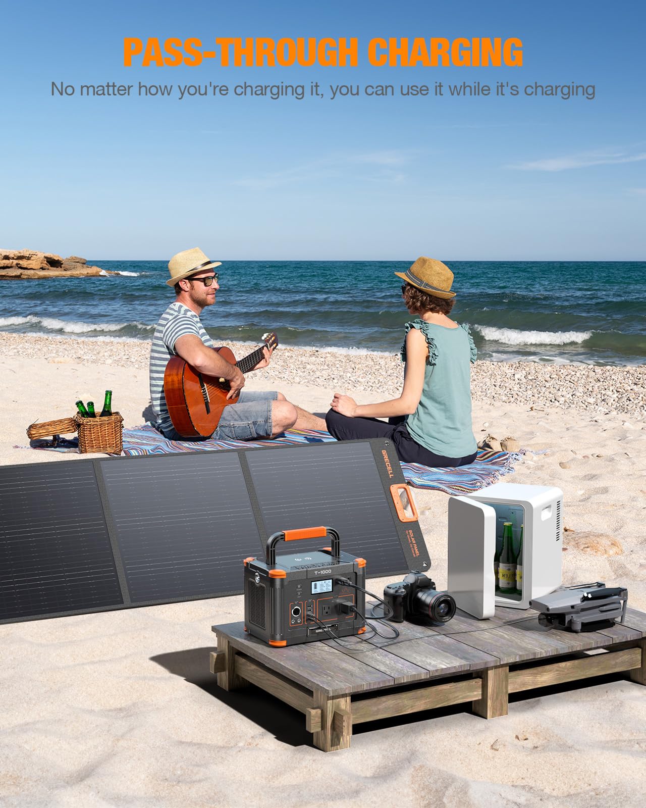 GRECELL LED light with SOS mode for camping
