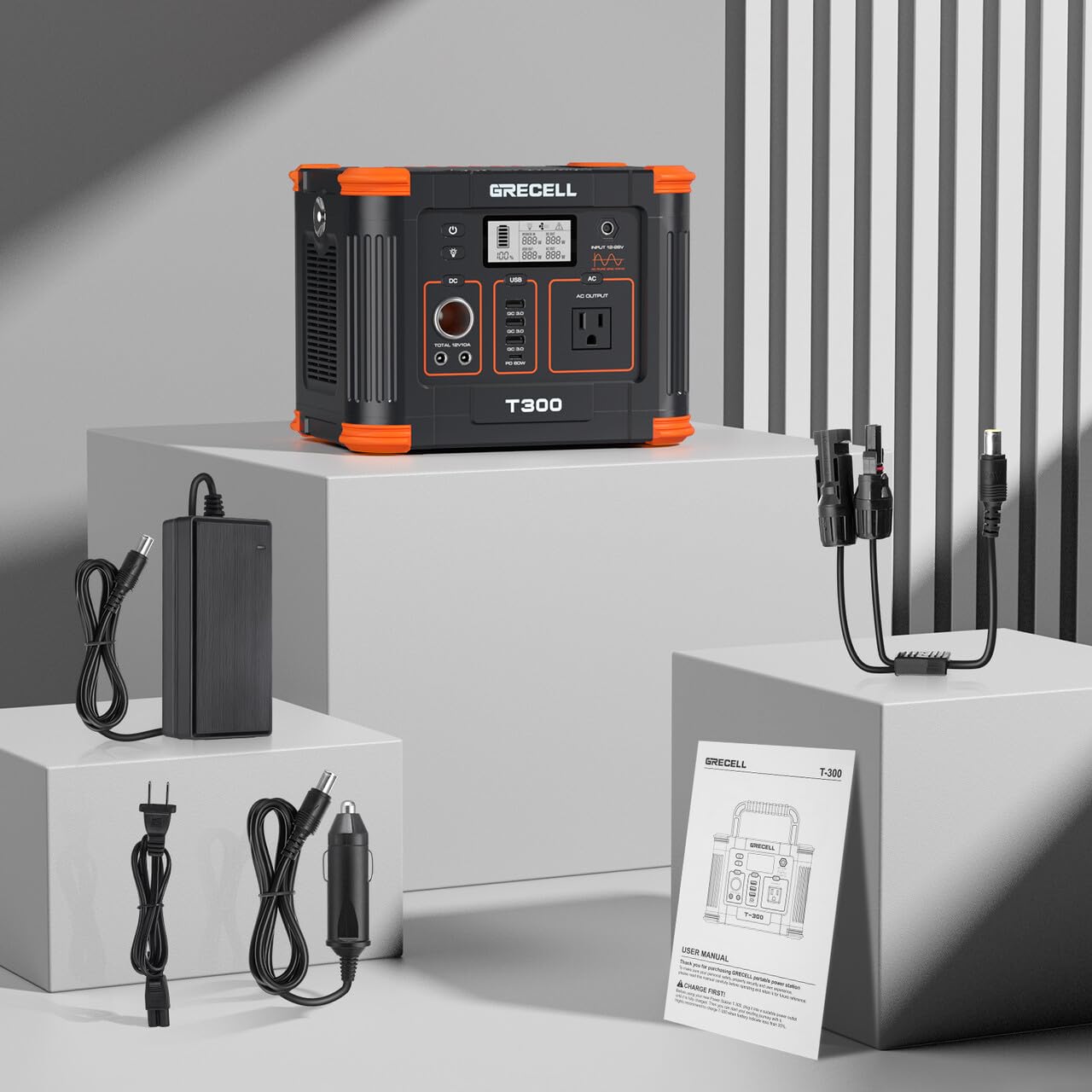 GRECELL compact lightweight design for travel and camping.
