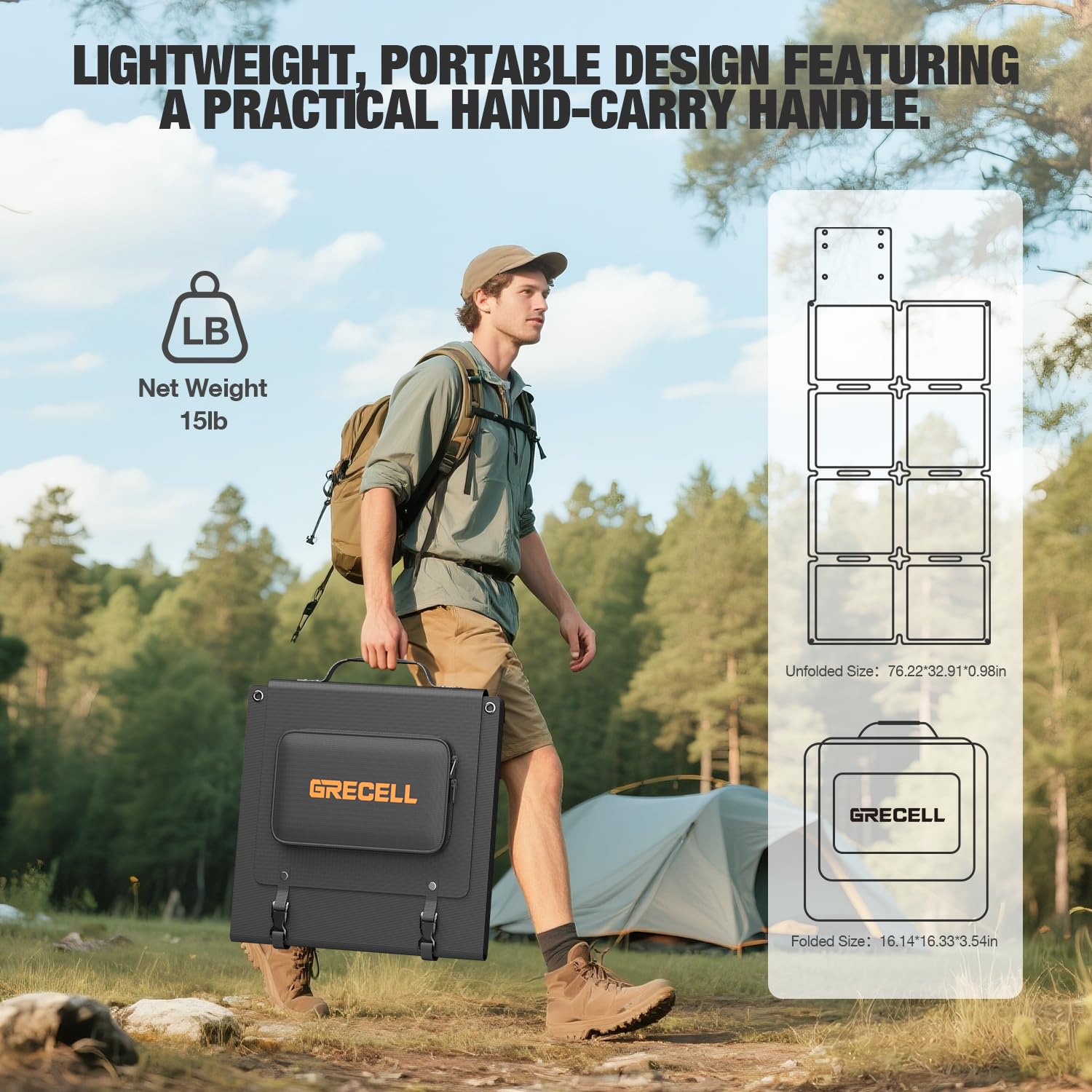 GRECELL XT60 anderson DC connectors enable versatile power station compatibility.