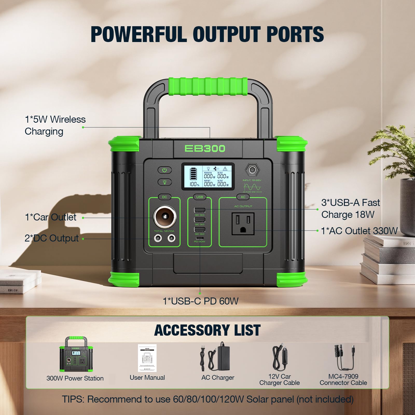 GRECELL compact, lightweight design ideal for camping and RV trips.