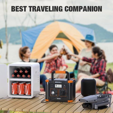 GRECELL portable power station dual-cooling-fans maintain safe temperatures.