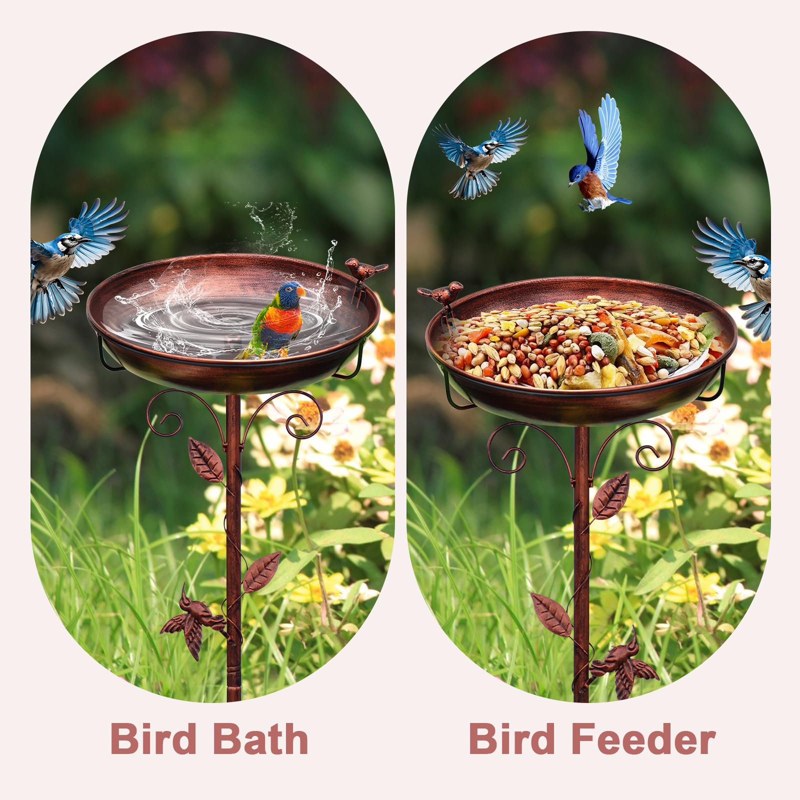 GRECOMEIN 38.5-inch height stands securely to prevent tipping