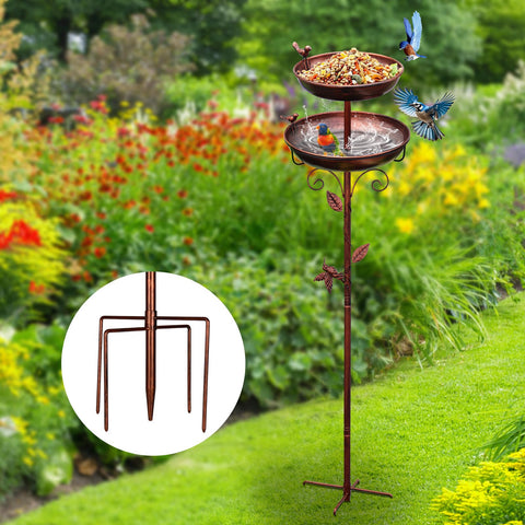 GRECOMEIN three-bird-decor design boosts garden charm and character.