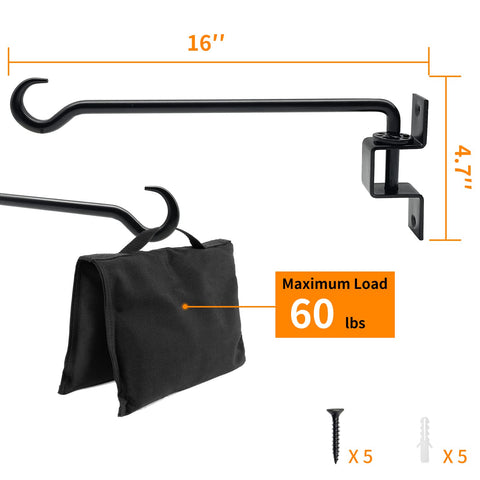 Greemov heavy-duty black iron finish for durable outdoor plant supports.