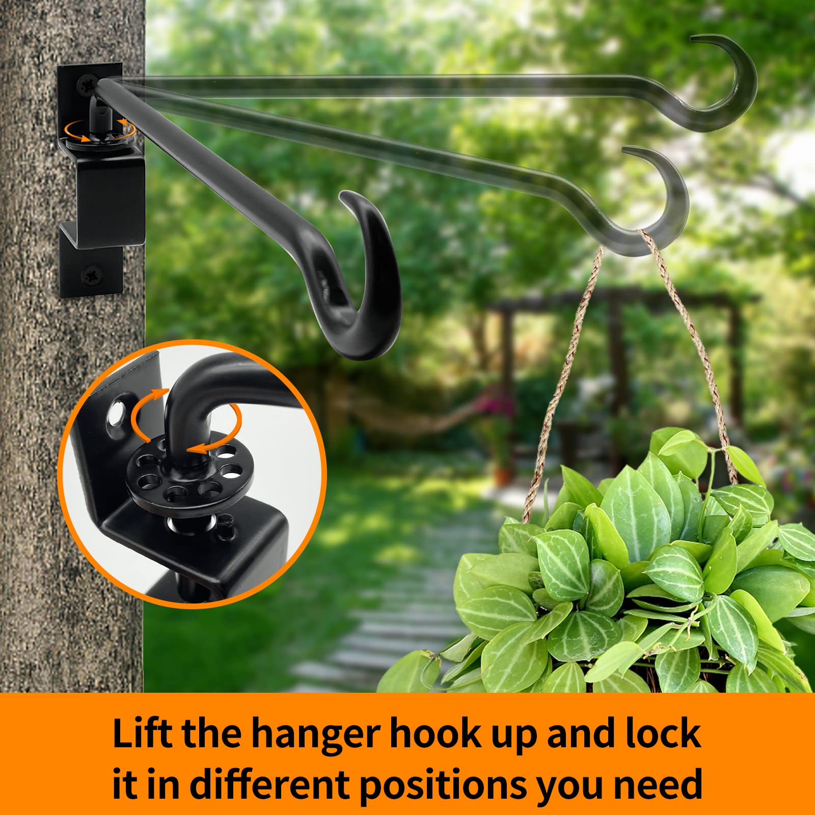 Greemov outdoor garden decor hangers enhancing balcony and garden aesthetics.