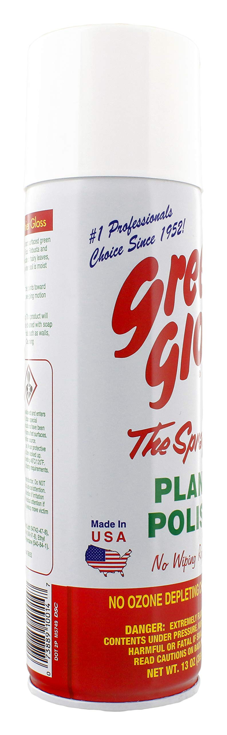 Green Glo Plant Polish is a ready-to-use spray that dries quickly on plants.