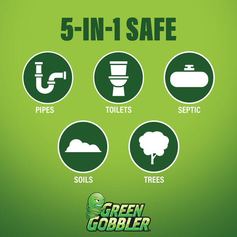 Foam expanding through pipes reduces future root intrusion with Green Gobbler.