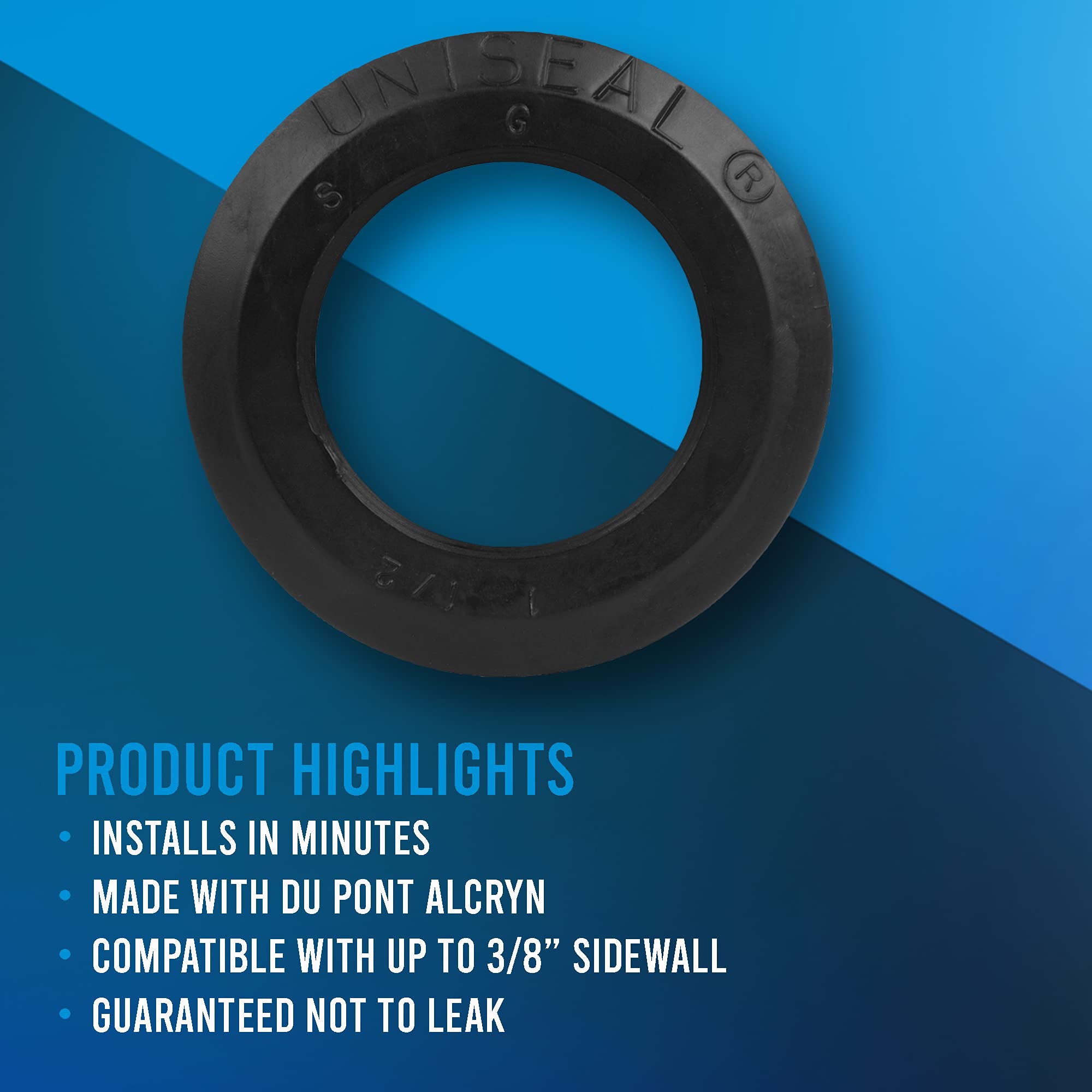 Green Goods Uniseal strong, leak-proof bulkhead keeps tanks secure under pressure.
