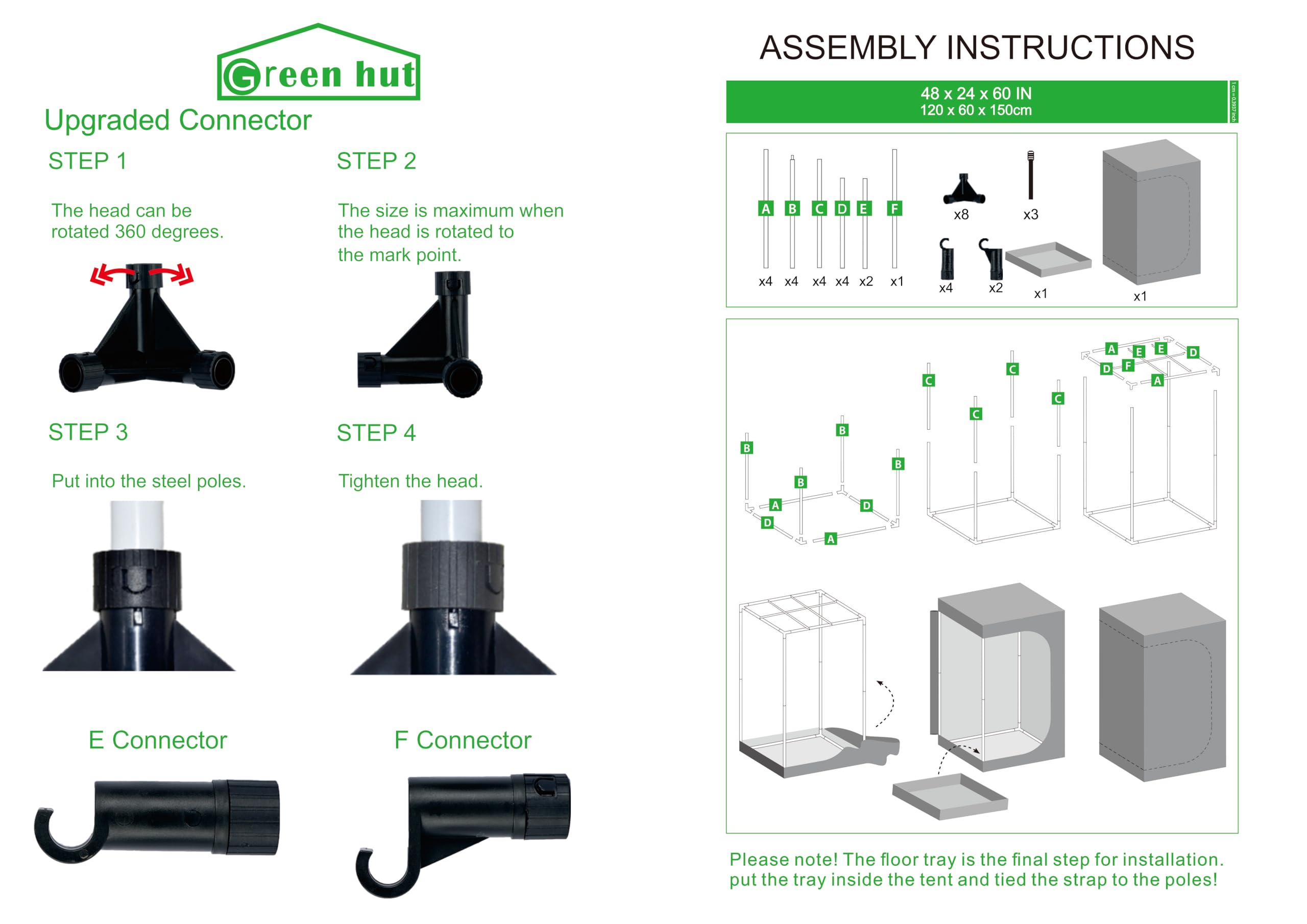 Reflective interior of Green Hut grow tent helps distribute light efficiently