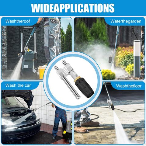 Green Living compatible with 3-7 GPM pressure washers for efficient use
