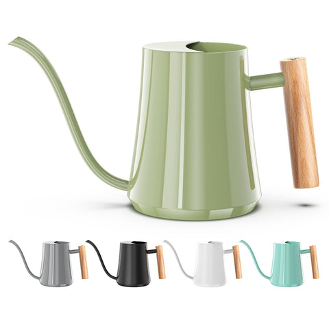 Green Moon 35oz sage green long-spout watering can for precise indoor plant watering