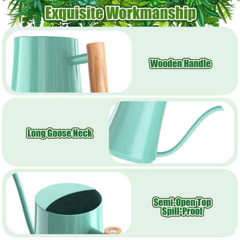 Green Moon versatile watering can for indoor and outdoor use with elegant appearance.