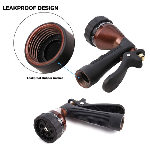 Anodized finish protects GREEN MOUNT nozzle against rust in outdoor use.