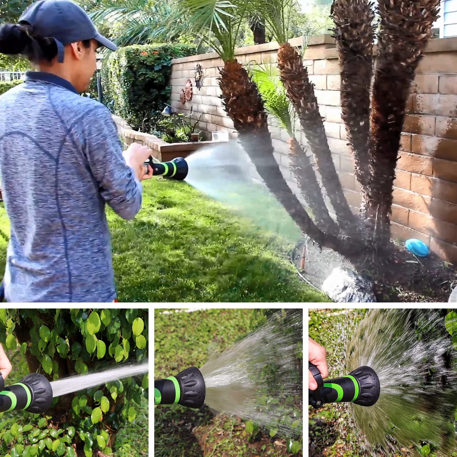 GREEN MOUNT GSFNG98 fireman-style nozzle designed for rugged outdoor tasks.