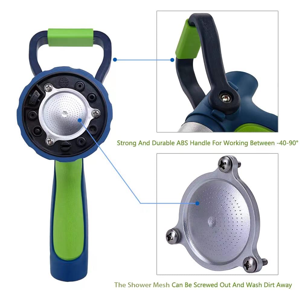 GREEN MOUNT heavy-duty metal nozzle body with shock-absorbent grip for rugged use