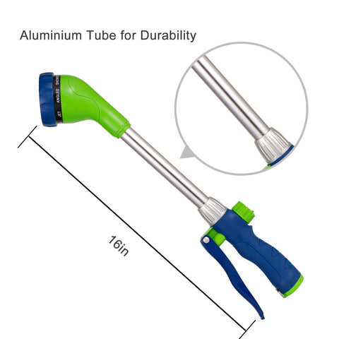 GREEN MOUNT watering wand angled pattern covers beds with gentle irrigation