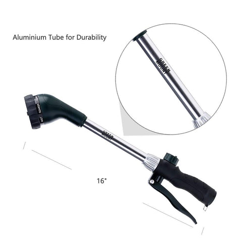 GREEN MOUNT heavy-duty aluminum wand resists corrosion for lasting outdoor use.
