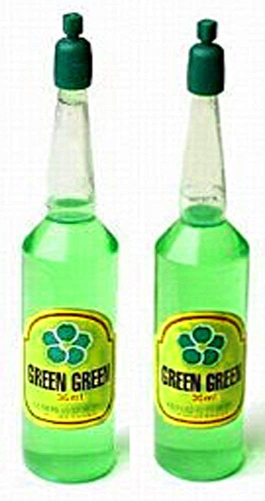 Green2 Green Lucky Bamboo fertilizer, two 36ml bottles, supports healthy growth for indoor bamboo