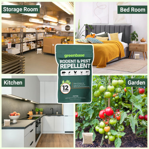 Greenbase pouches help control odor buildup by adding pleasant scents while deterring intruders.