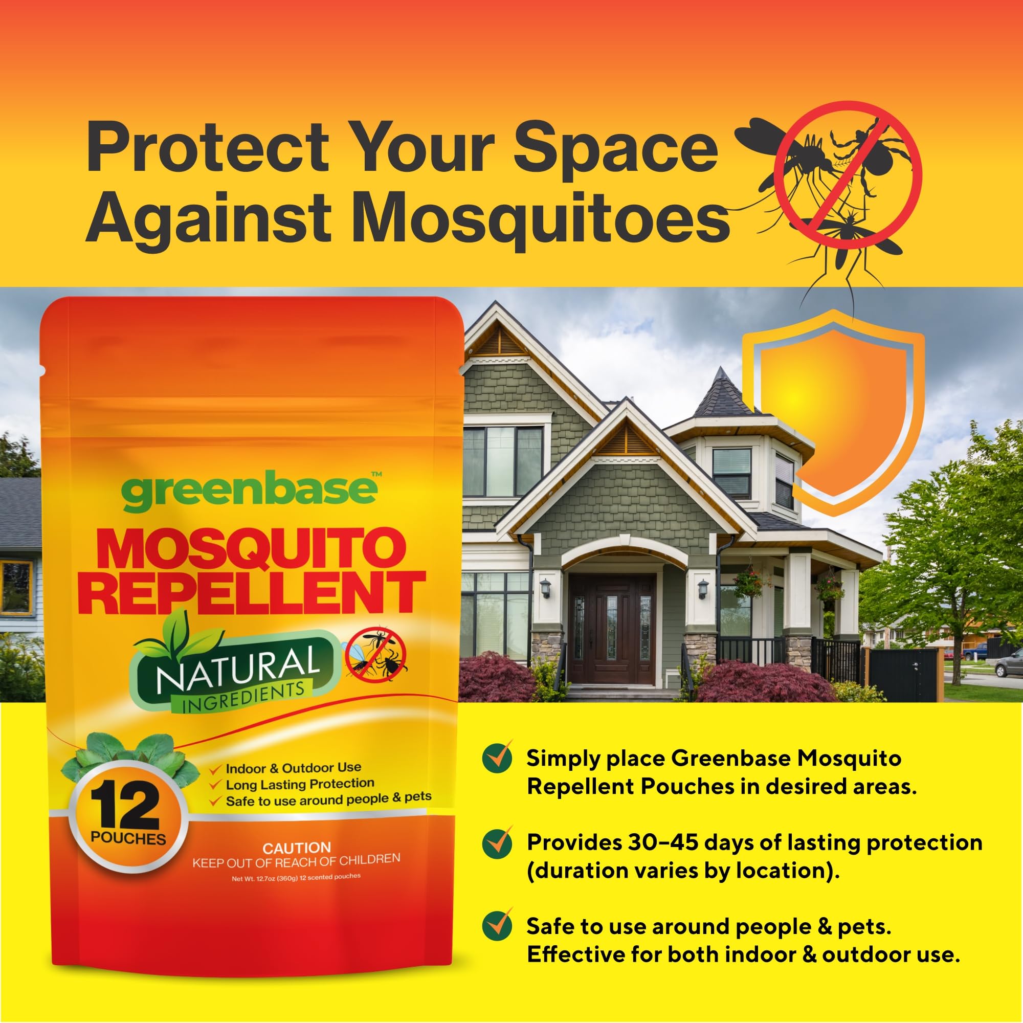 RV or outdoor area with Greenbase mosquito repellent pouch